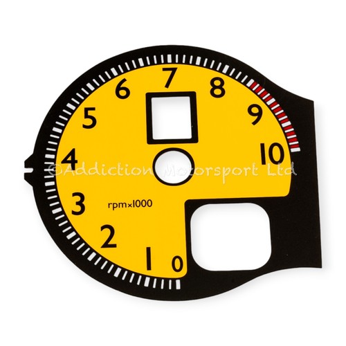 Tachometer panel yellow with - tachometer,