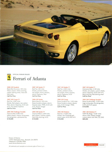 2009 ferrari f430 spider - ferrari,