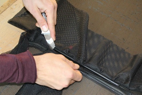 Wind deflector repair kit - kit, mesh